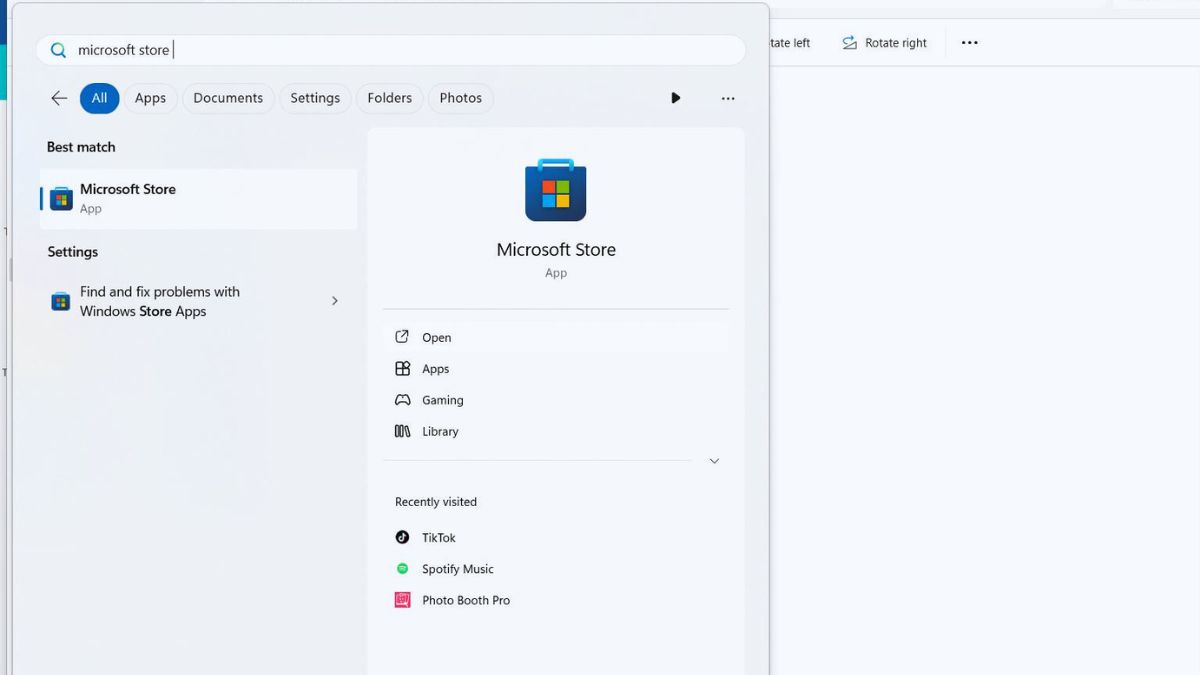 Hướng dẫn tải TikTok trên PC bằng Microsoft Store bước 1