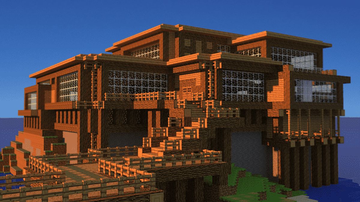 Mẫu nhà Minecraft đơn giản đẹp
