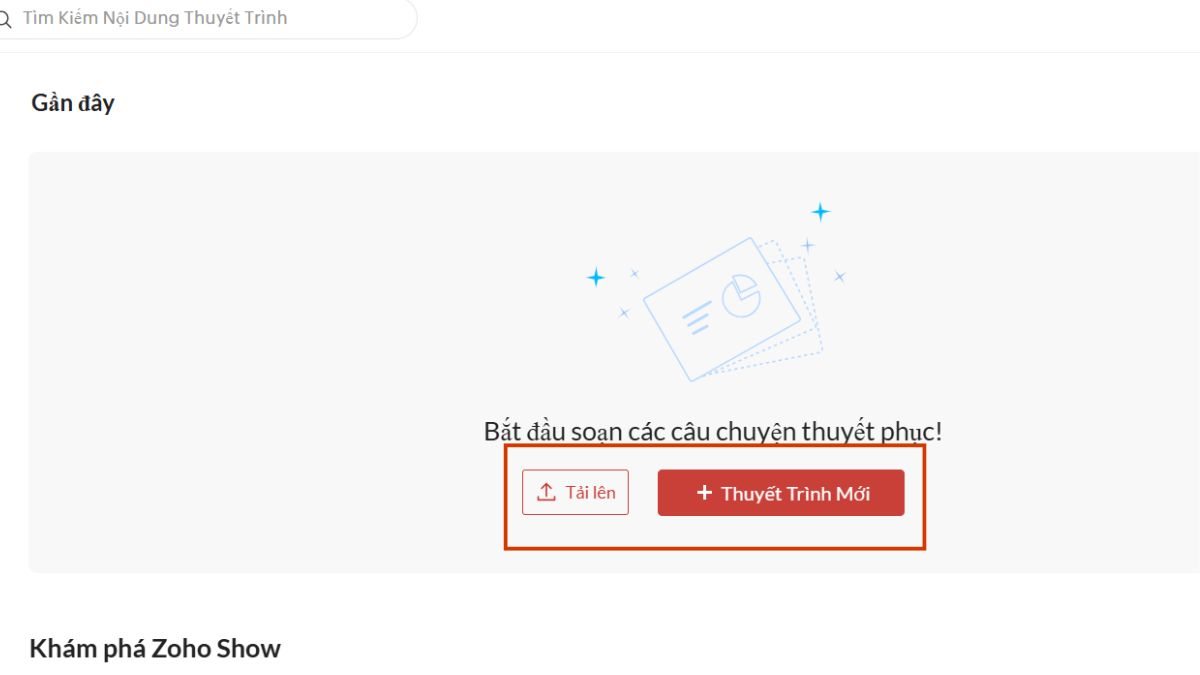 Cách sử dụng Zoho Show AI tạo slide thuyết trình bước 2
