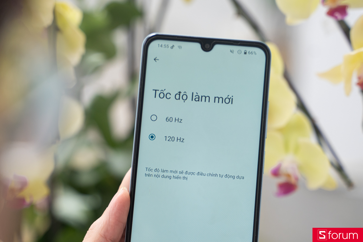 Xiaomi POCO C71 được trang bị tần số quét lên đến 120Hz