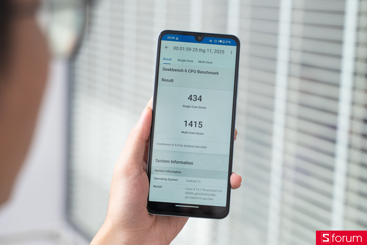 Điểm Geekbench 6 của Xiaomi POCO C71