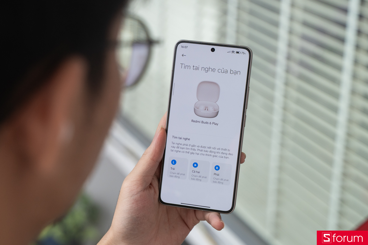 Tính năng tìm tai nghe của Xiaomi Redmi Buds 6 Play
