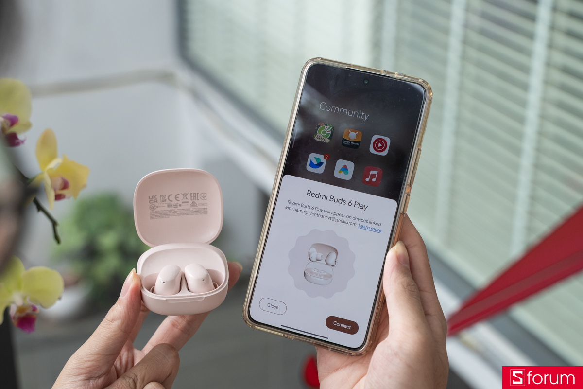 Xiaomi Redmi Buds 6 Play hỗ trợ Google Fast Pair