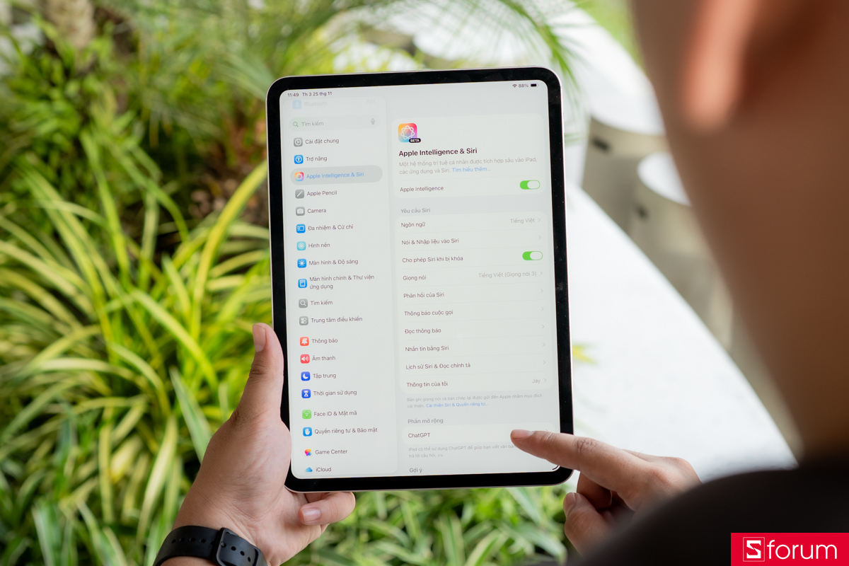 Apple Intelligence trên iPad Pro M5