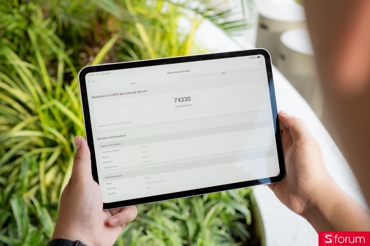 Điểm GPU của iPad Pro M5