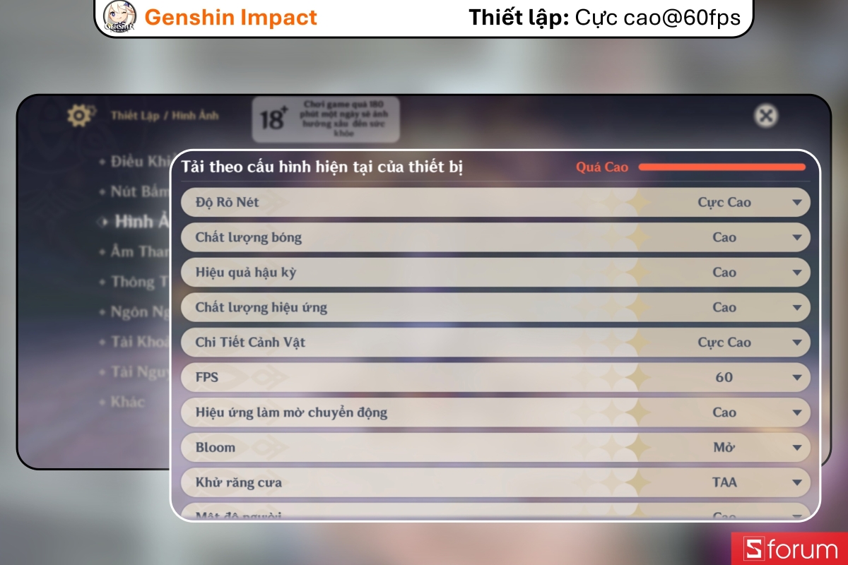 Thiết lập đồ hoạ của POCO F8 Pro khi chơi PUBG Mobile