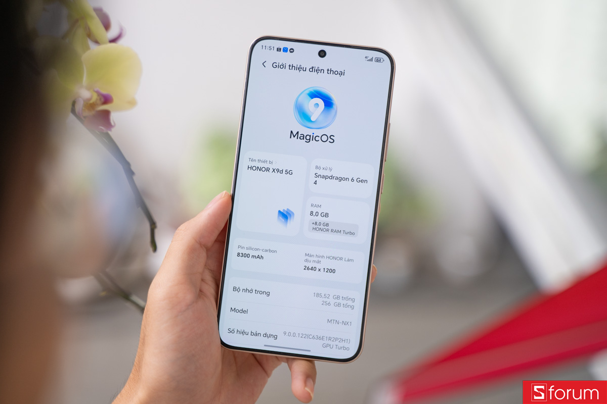 MagicOS 9 trên HONOR X9d cho trải nghiệm vuốt chạm rất mượt mà