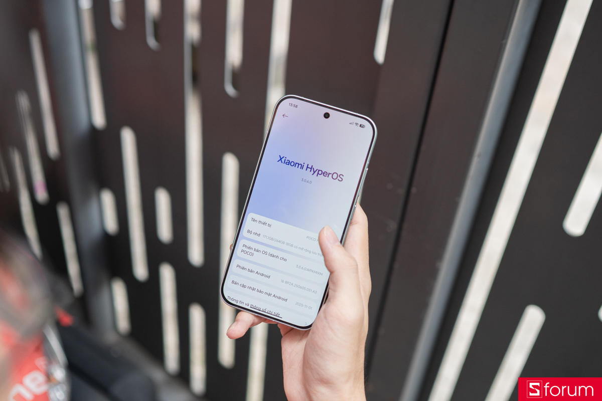 POCO F8 Pro được cài đặt sẵn HyperOS 3 trên nền Android 16