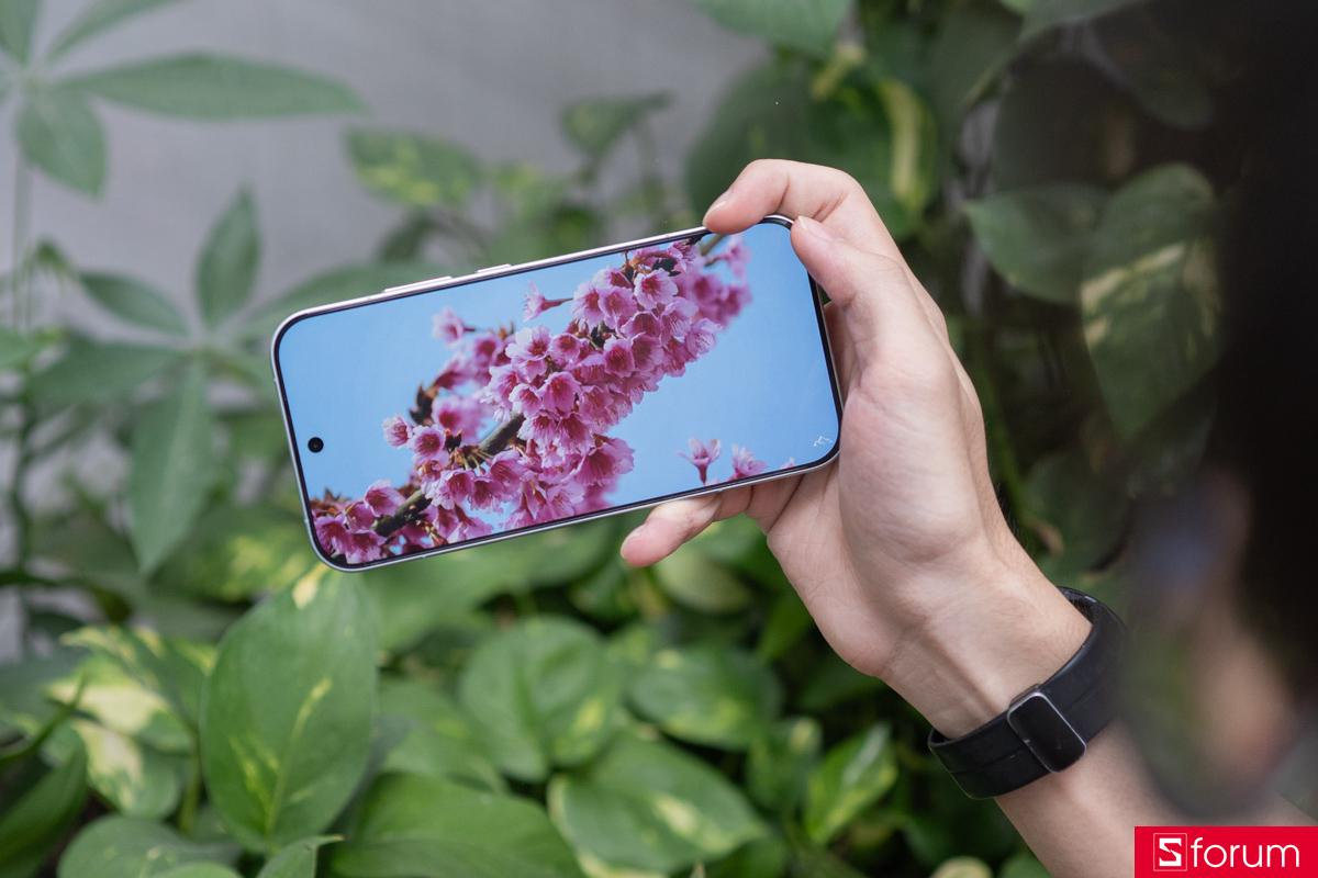 Màn hình của POCO F8 Pro sở hữu 4 viền gần như mỏng đều nhau