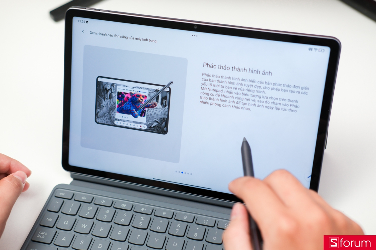 AI Phác thảo trên Lenovo Yoga Tab