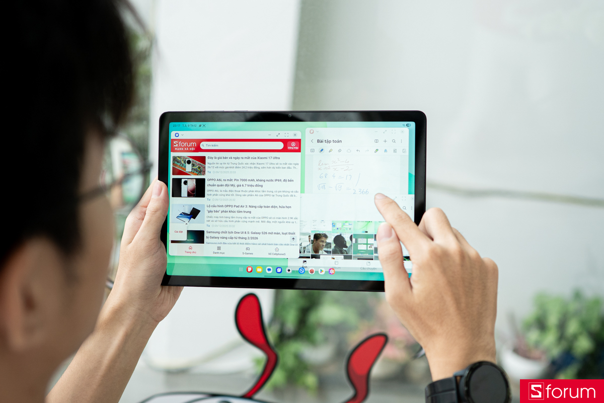 Giao diện cửa sổ như trên laptop của Samsung Galaxy Tab A11 Plus