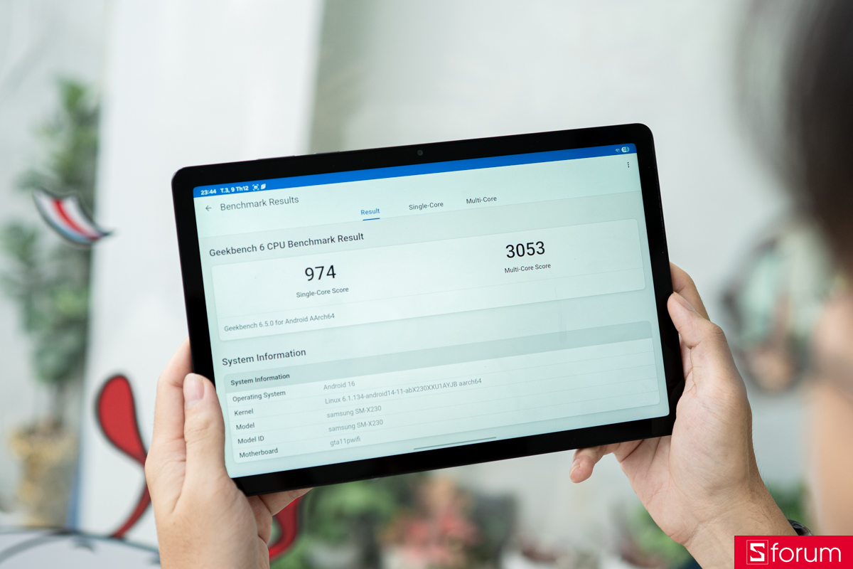 Điểm Geekbench 6 của Samsung Galaxy Tab A11 Plus