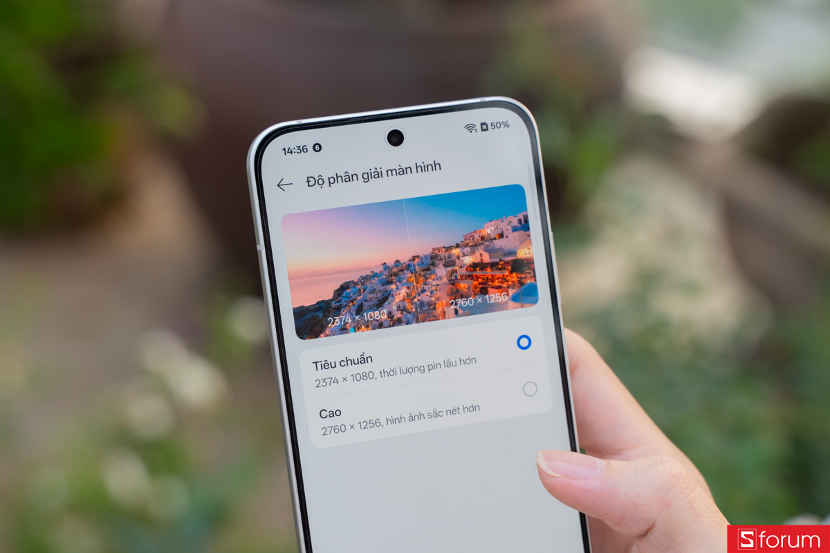 Đánh giá độ phân giải màn hình của OPPO Reno15