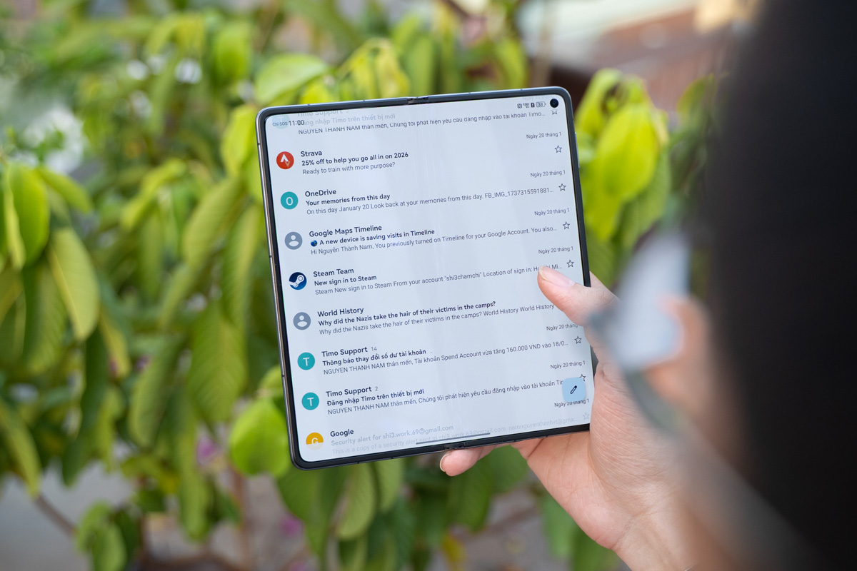 Sử dụng Gmail trên HUAWEI Mate X7