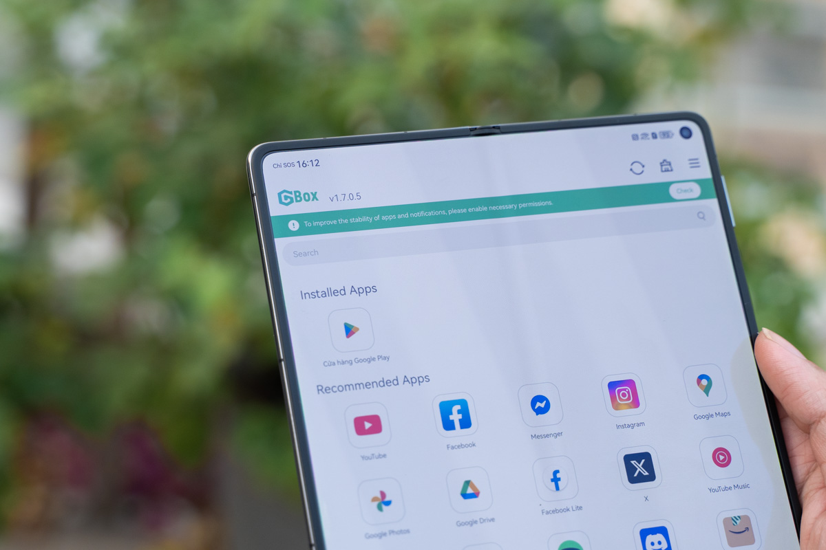 GBox trên HUAWEI Mate X7