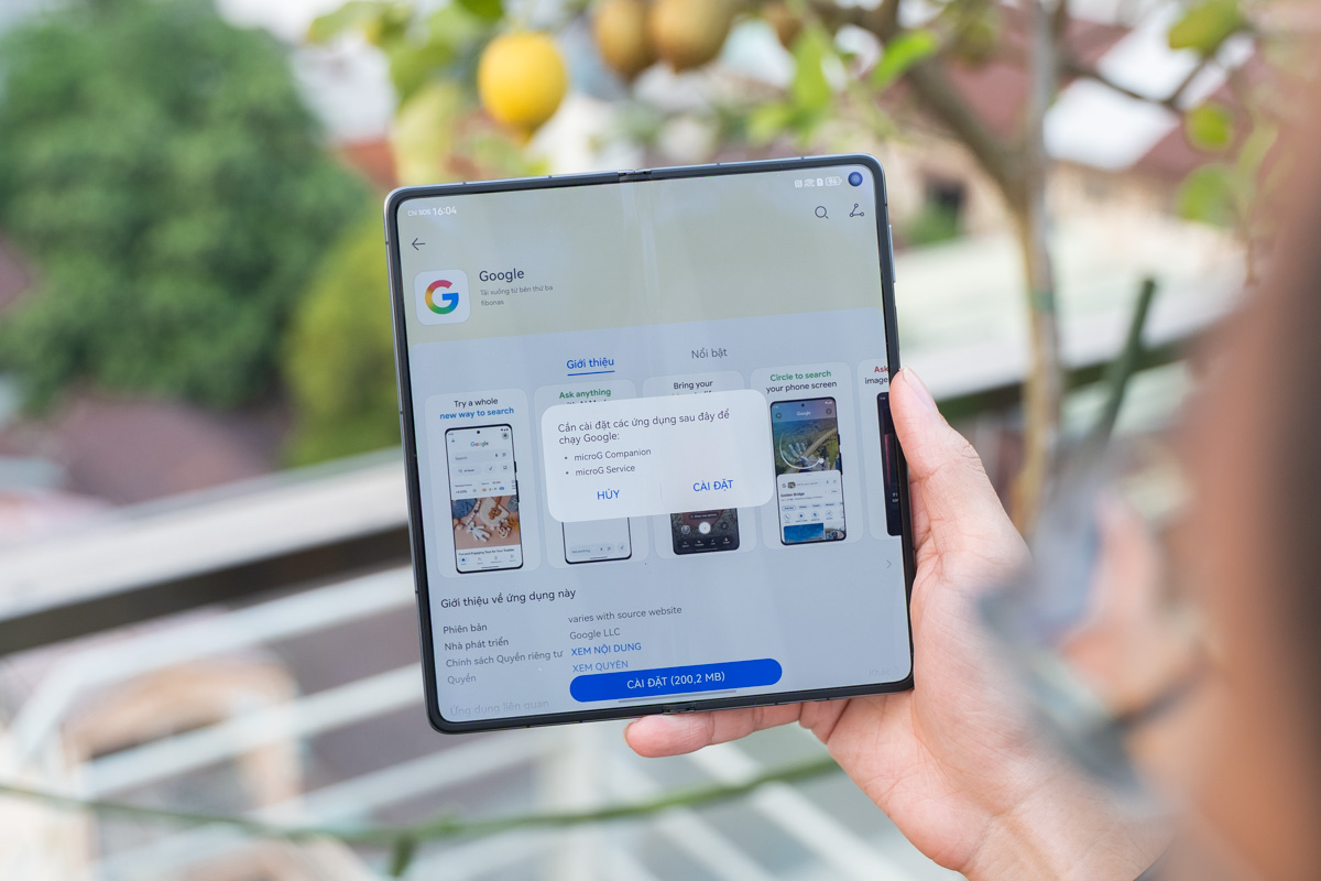 microG trên HUAWEI Mate X7