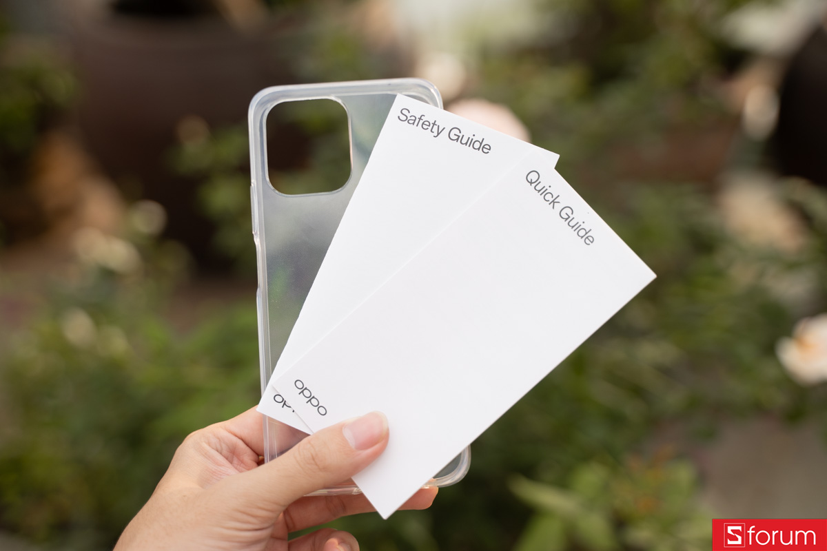 Ốp lưng, giấy tờ bảo hành & hướng dẫn sử dụng OPPO A6t