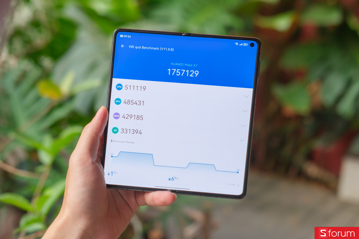 Đánh giá hiệu năng của HUAWEI Mate X7 với Antutu Benchmark