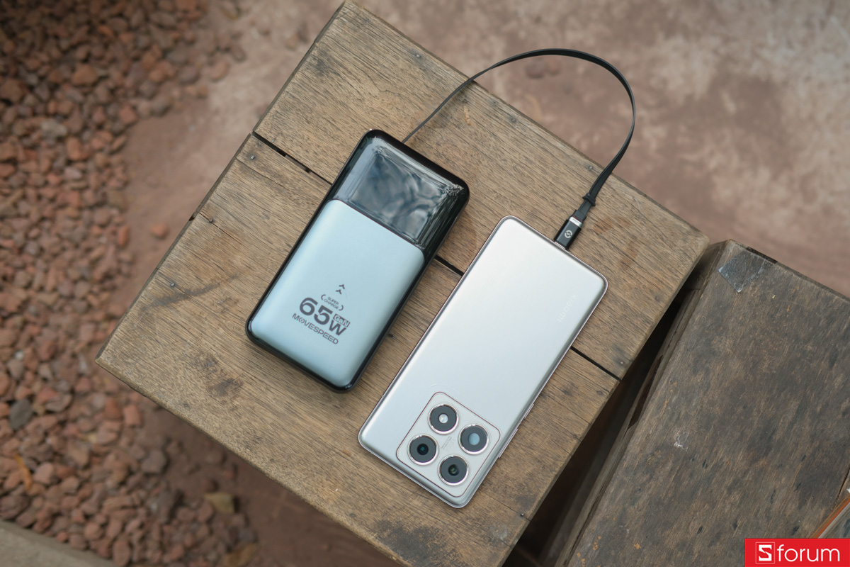 Trên tay MoveSpeed 20.000mAh 65W 1A1C về phần tính năng sạc