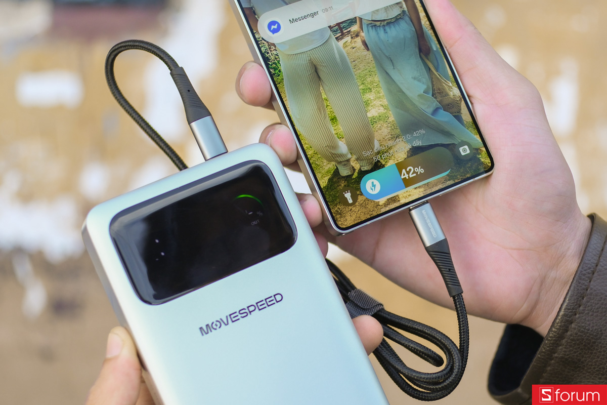 Trên tay khả năng sạc nhanh của MoveSpeed M25 Pro