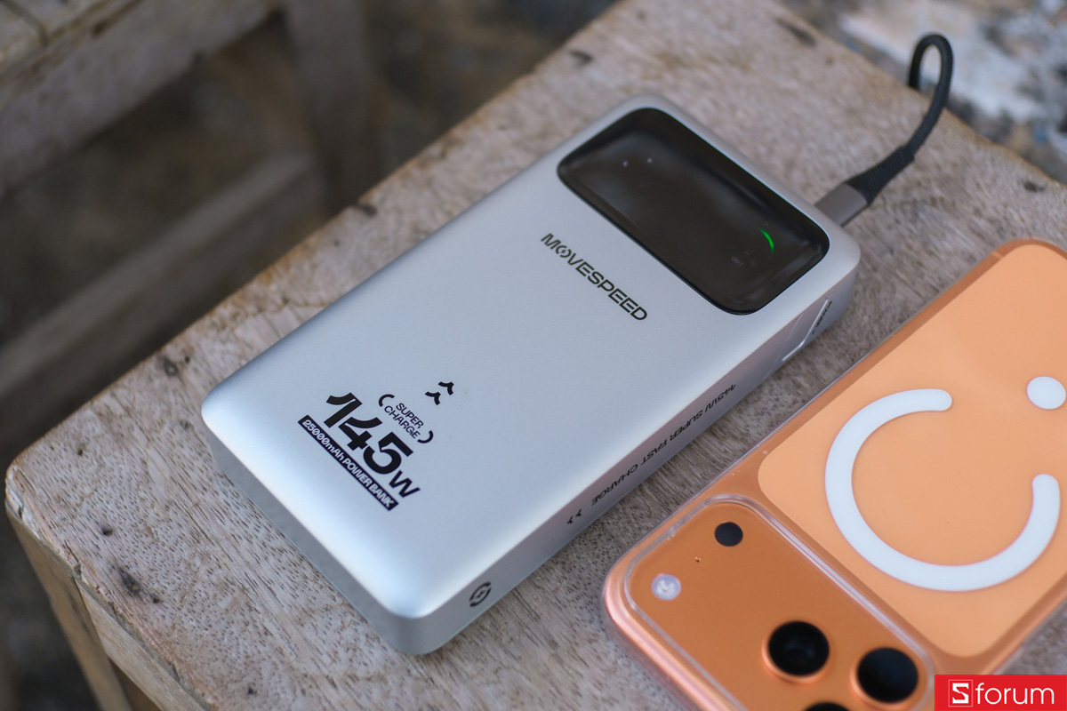 Trên tay pin dự phòng MoveSpeed M25 Pro