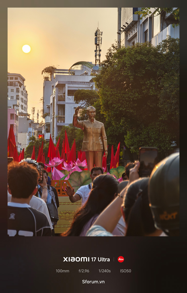 Bộ ảnh từ camera zoom liên tục 200MP của Xiaomi 17 Ultra