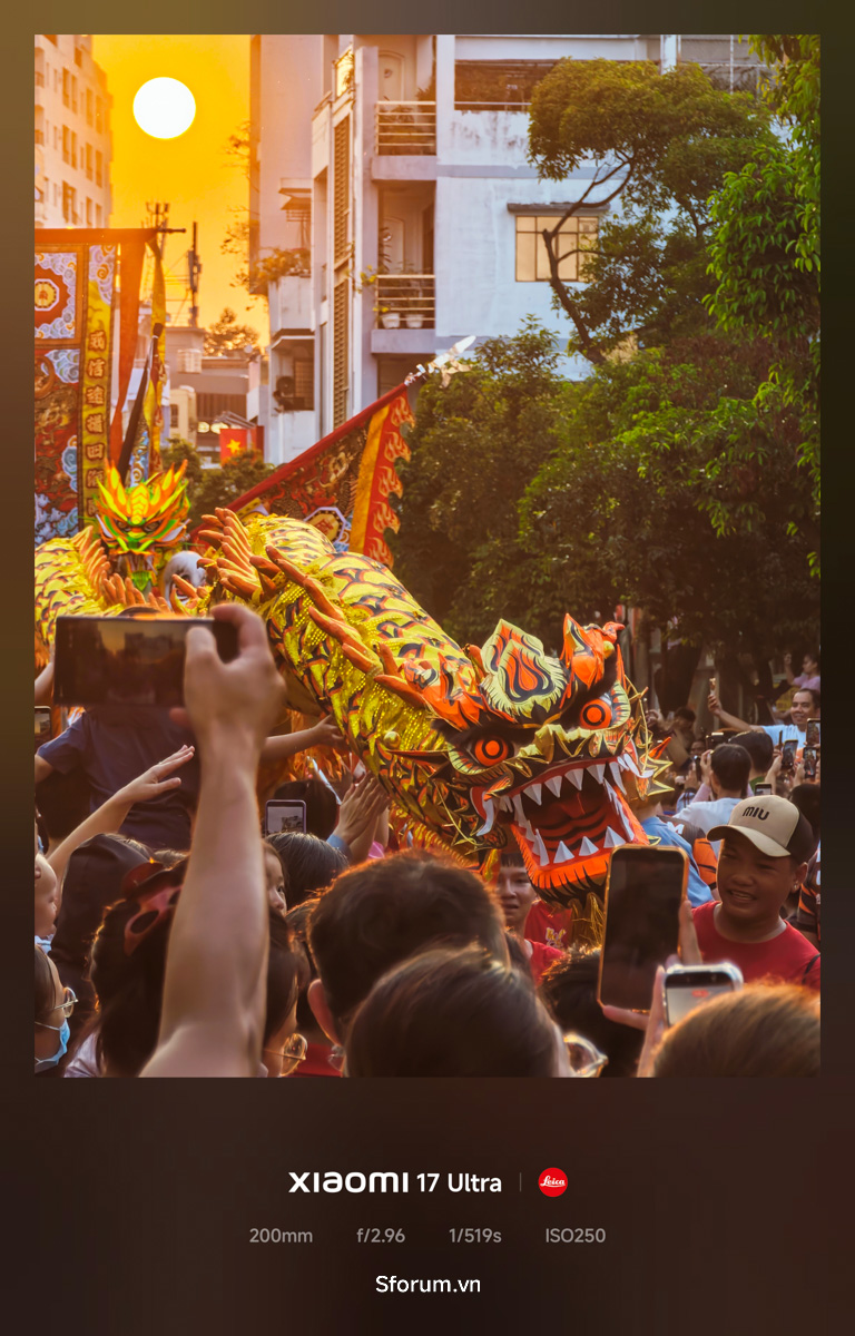 Bộ ảnh từ camera zoom liên tục 200MP của Xiaomi 17 Ultra