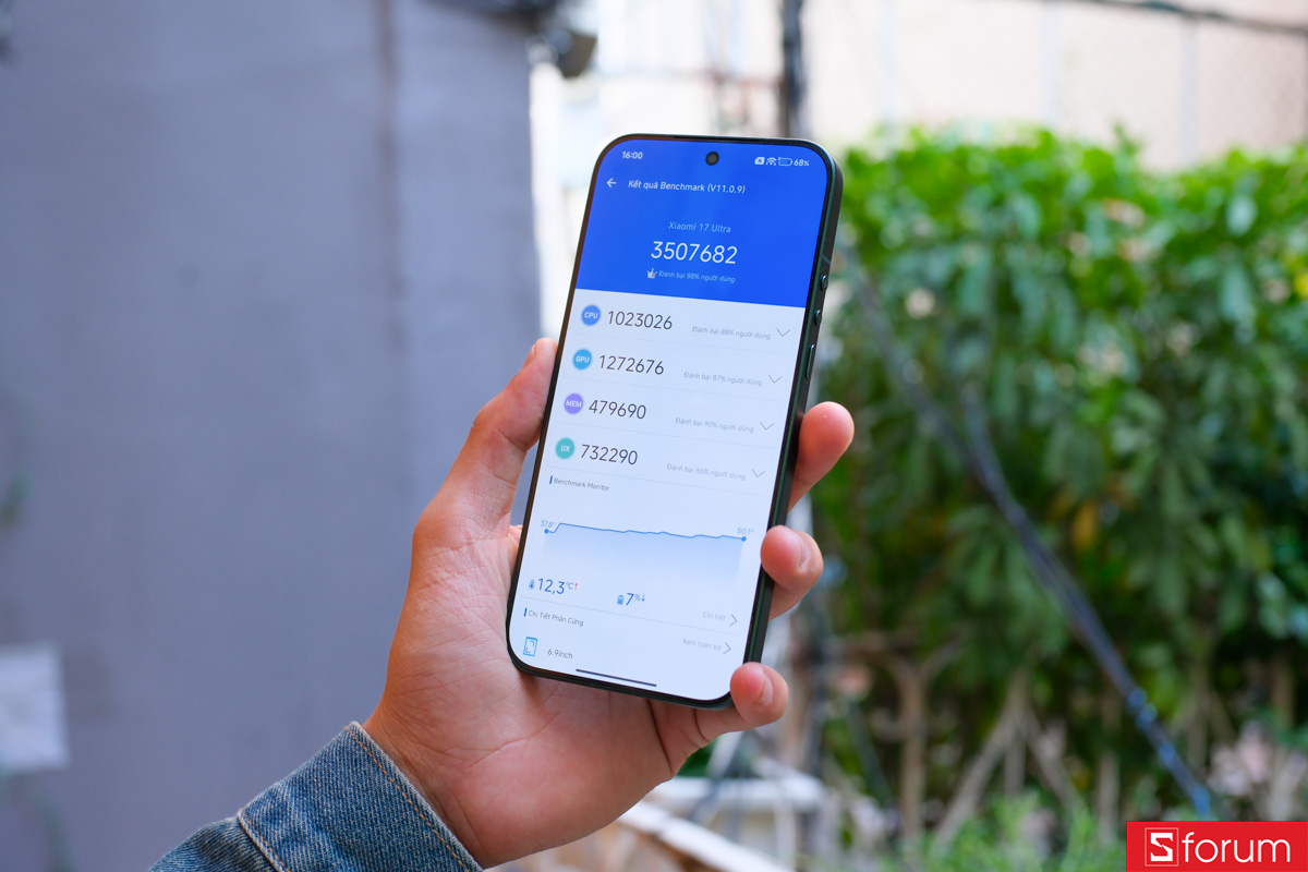 Đánh giá hiệu năng Xiaomi 17 Ultra với Antutu Benchmark