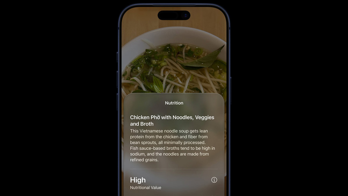 Apple thêm loạt tính năng mới cho Visual Intelligence: Chia hóa đơn, thông tin dinh dưỡng và hỗ trợ visionOS Apple thêm loạt tính năng mới cho Visual Intelligence: Chia hóa đơn, thông tin dinh dưỡng và hỗ trợ visionOS