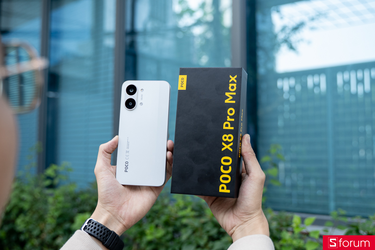 Trên tay Xiaomi POCO X8 Pro Max về phần pin và sạc