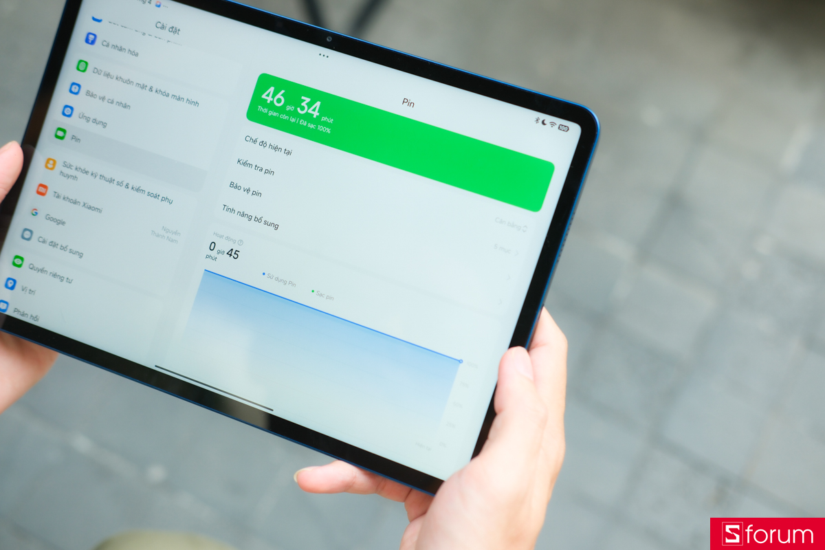 Đánh giá thời lượng pin của Xiaomi POCO Pad X1