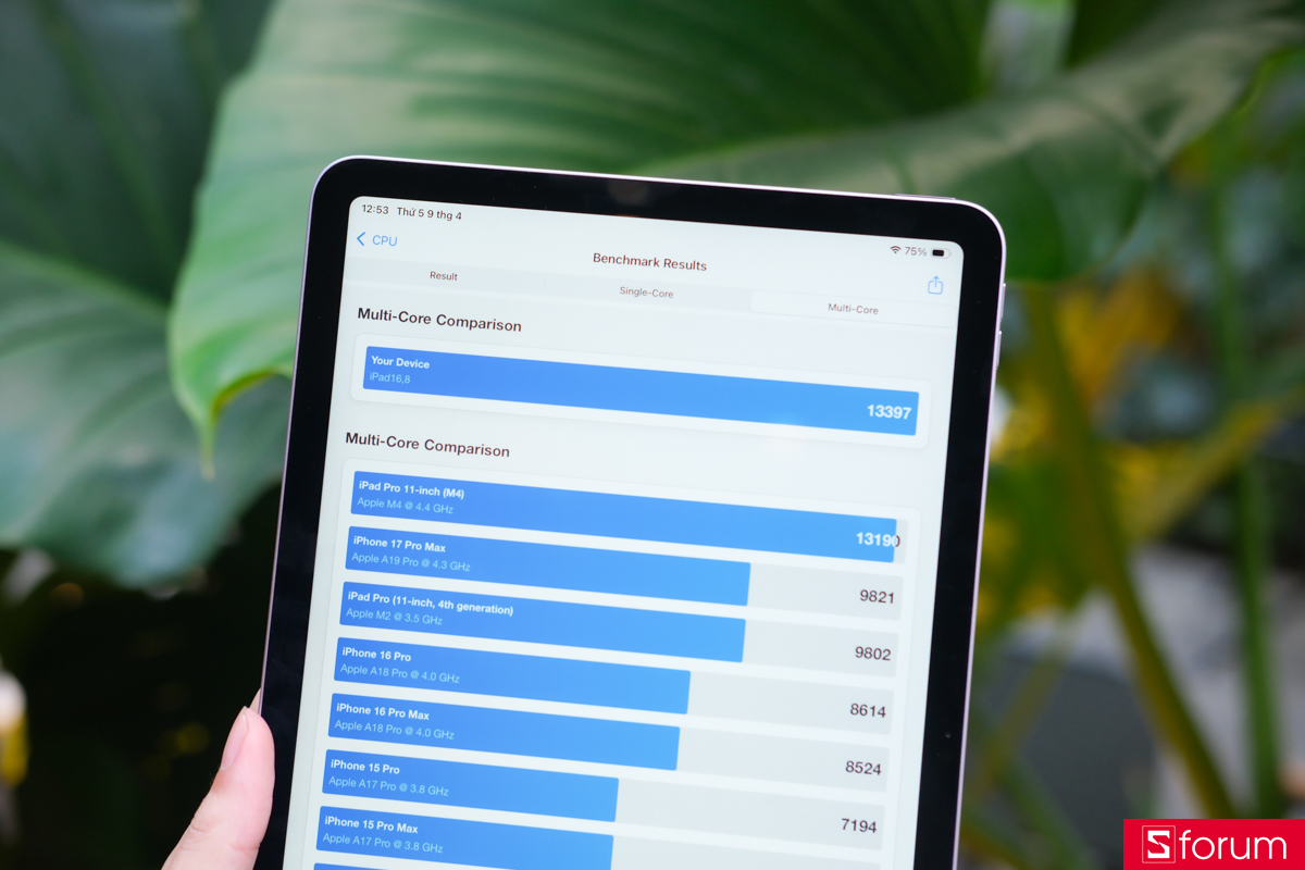 Trên tay và trải nghiệm nhanh hiệu năng của iPad Air M4