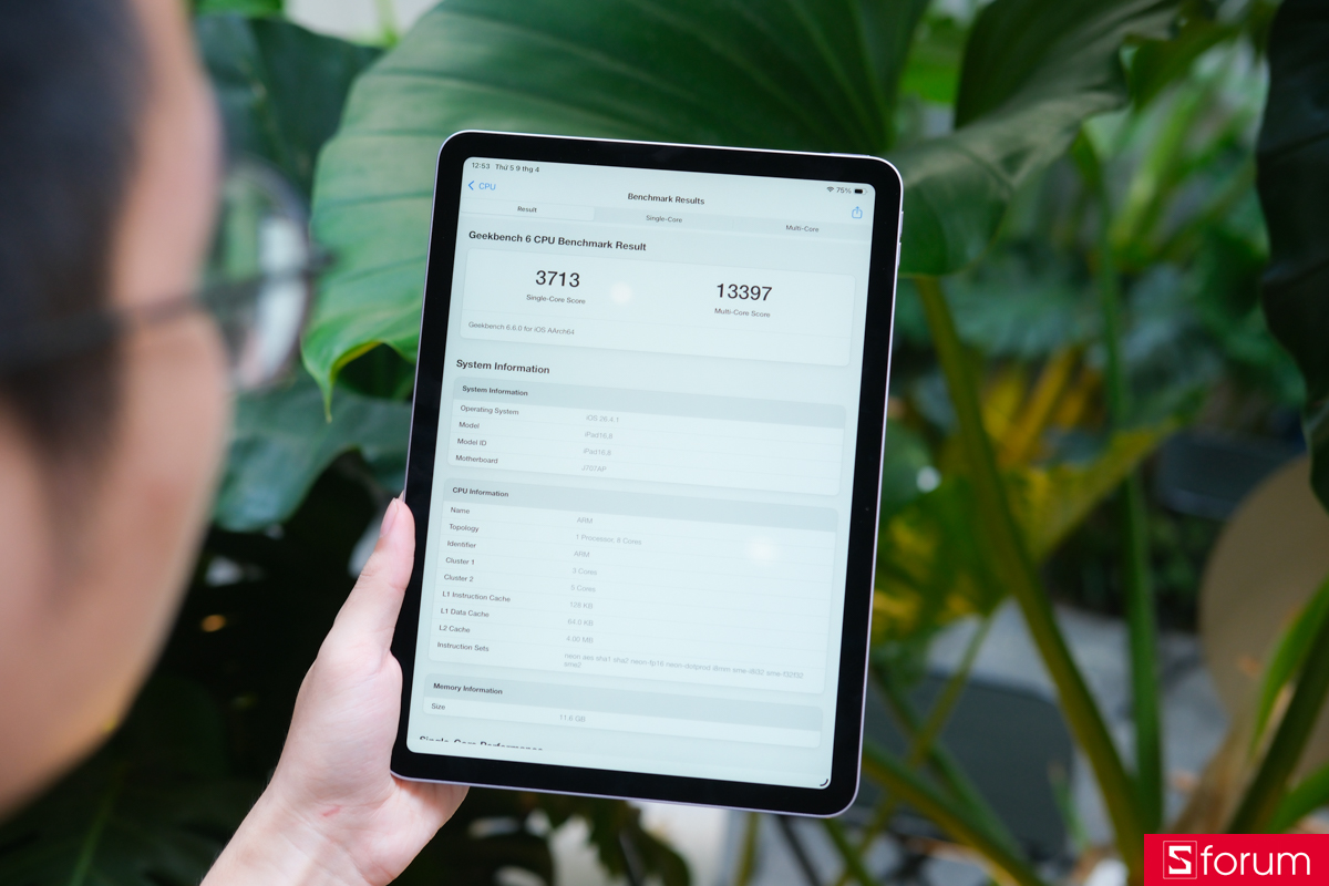 Trên tay và trải nghiệm nhanh hiệu năng của iPad Air M4