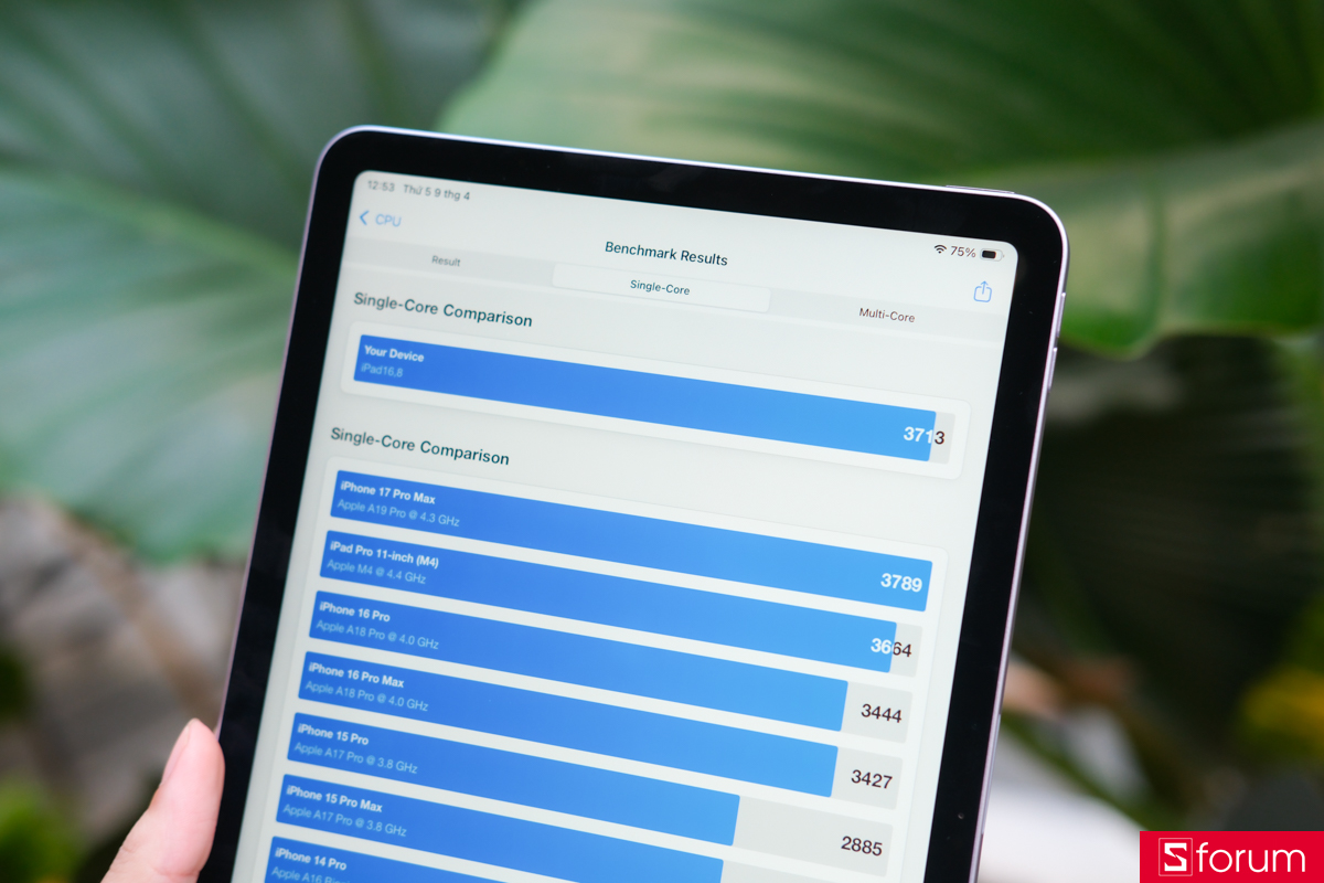 Trên tay và trải nghiệm nhanh hiệu năng của iPad Air M4