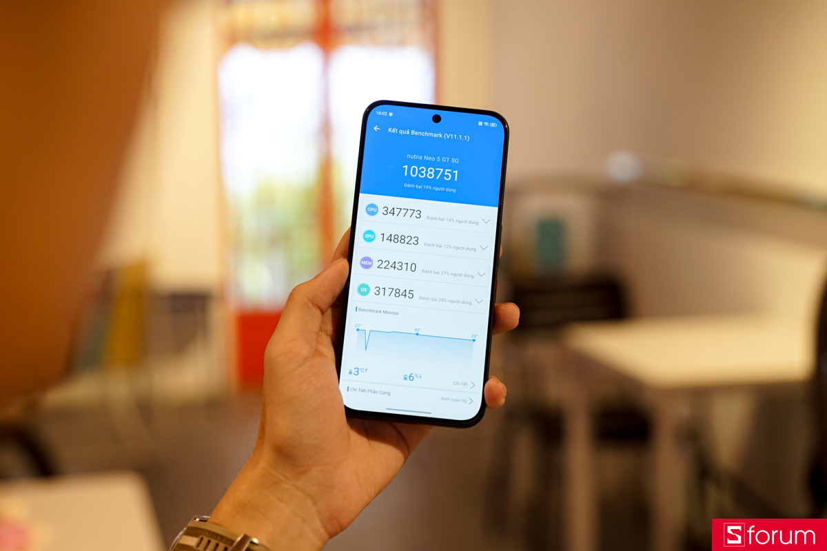 Trên tay hiệu năng của Nubia Neo 5 GT