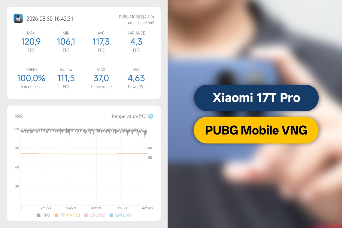 Đánh giá hiệu năng Xiaomi 17T Pro thông qua các tựa game