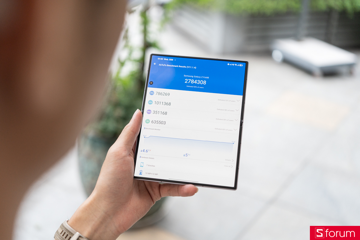 Đánh giá hiệu năng Samsung Galaxy Z Fold8