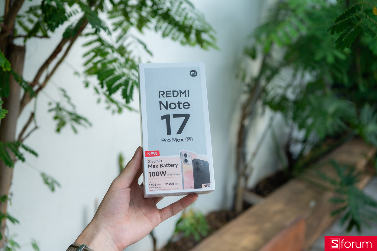 Mở hộp và trên tay Xiaomi REDMI Note 17 Pro Max