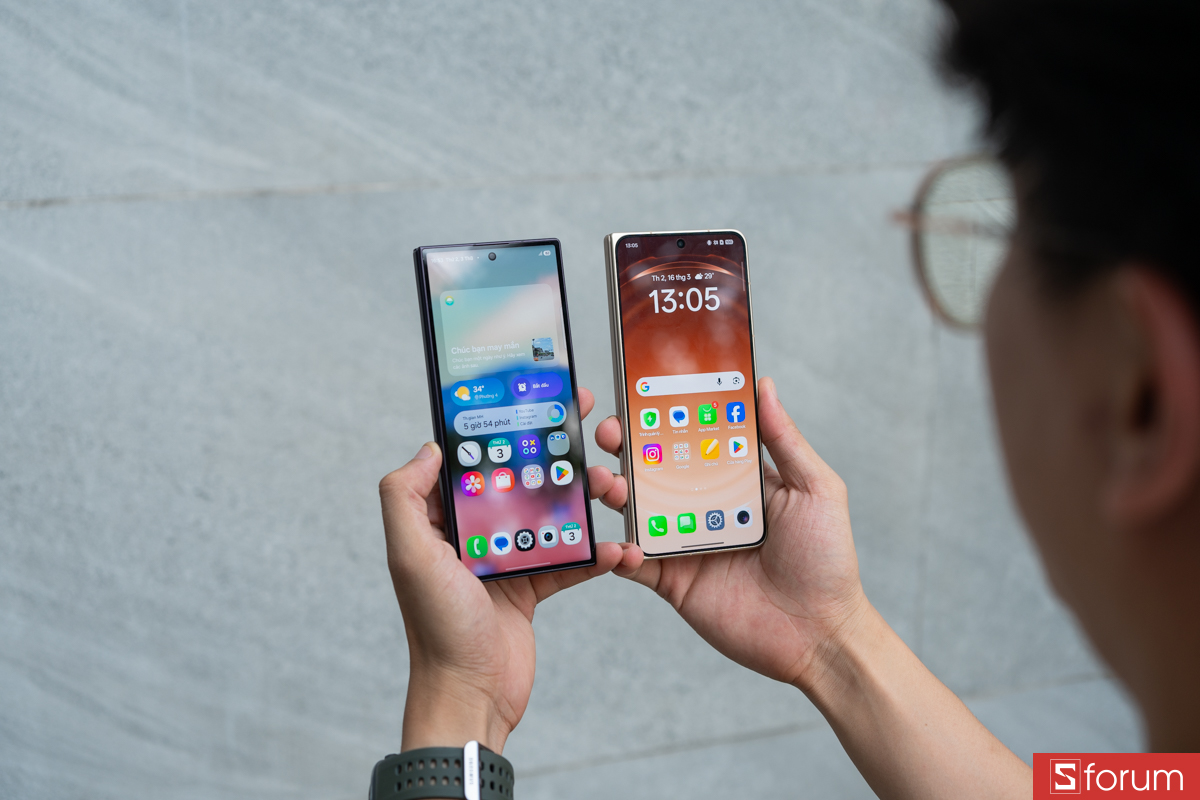 So sánh phần mềm khi đặt Galaxy Z Fold8 Ultra cạnh Find N6