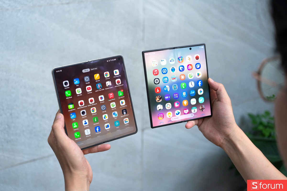 So sánh phần mềm khi đặt Galaxy Z Fold8 Ultra cạnh Find N6