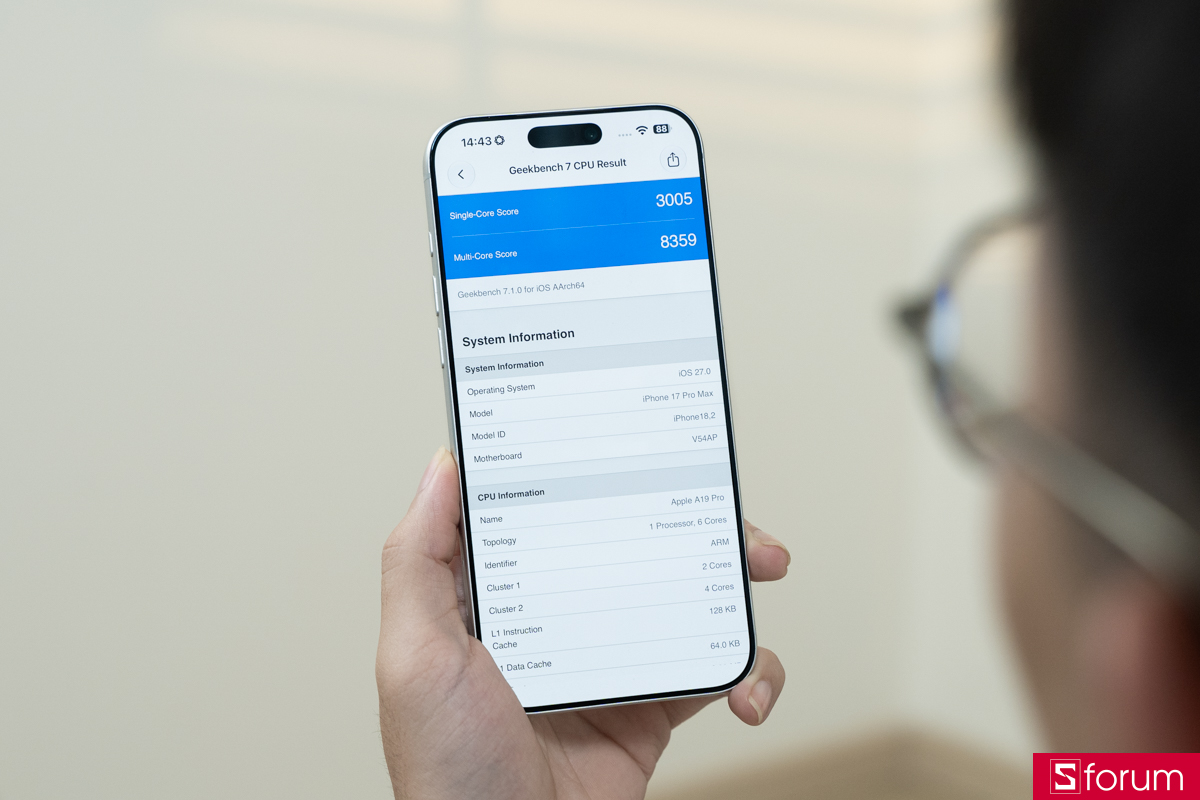 Đánh giá hiệu năng iOS 27