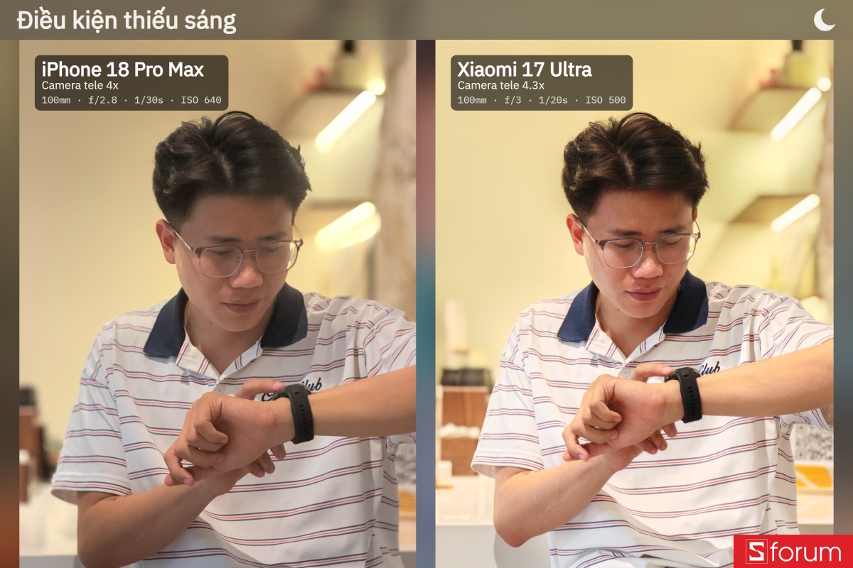 So sánh camera chụp ảnh chân dung của iPhone 18 Pro Max và Xiaomi 17 Ultra