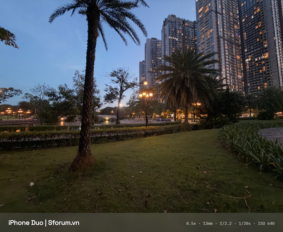 Đánh giá camera iPhone Duo trong điều kiện thiếu sáng