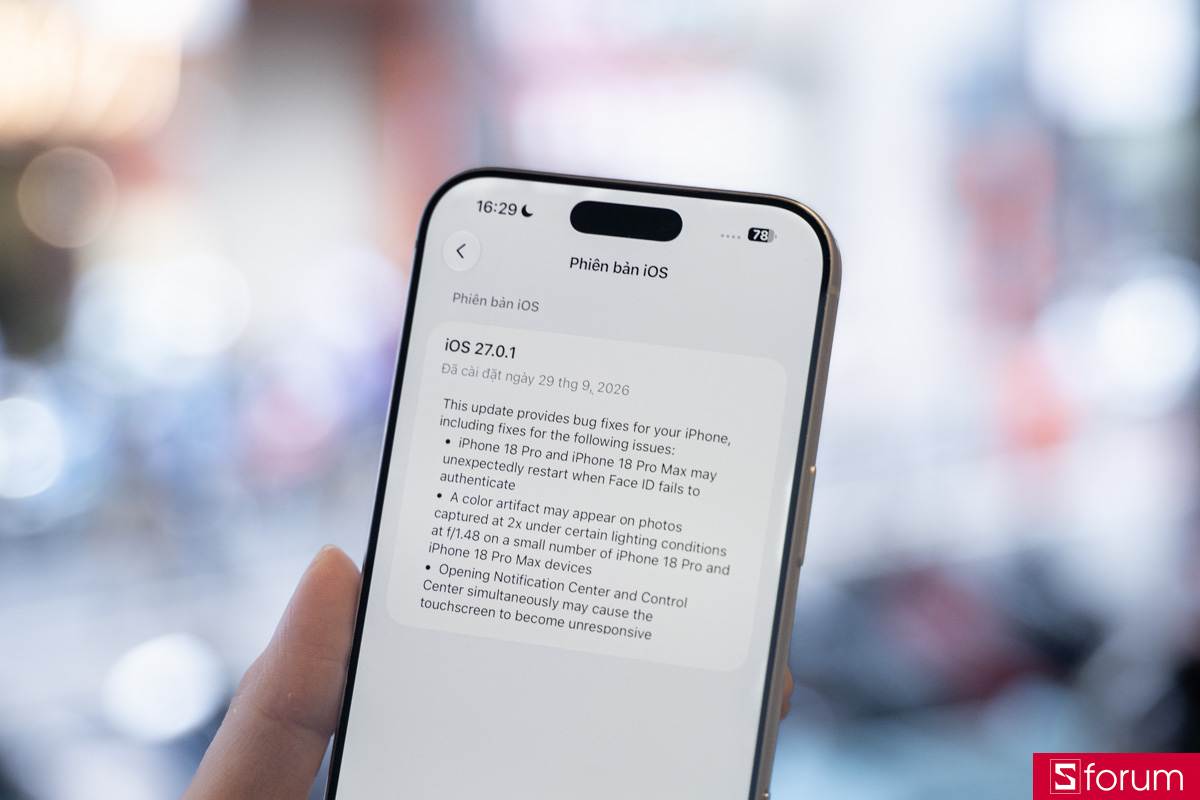 iPhone 17 Pro Max có nên cập nhật iOS 27.0.1?
