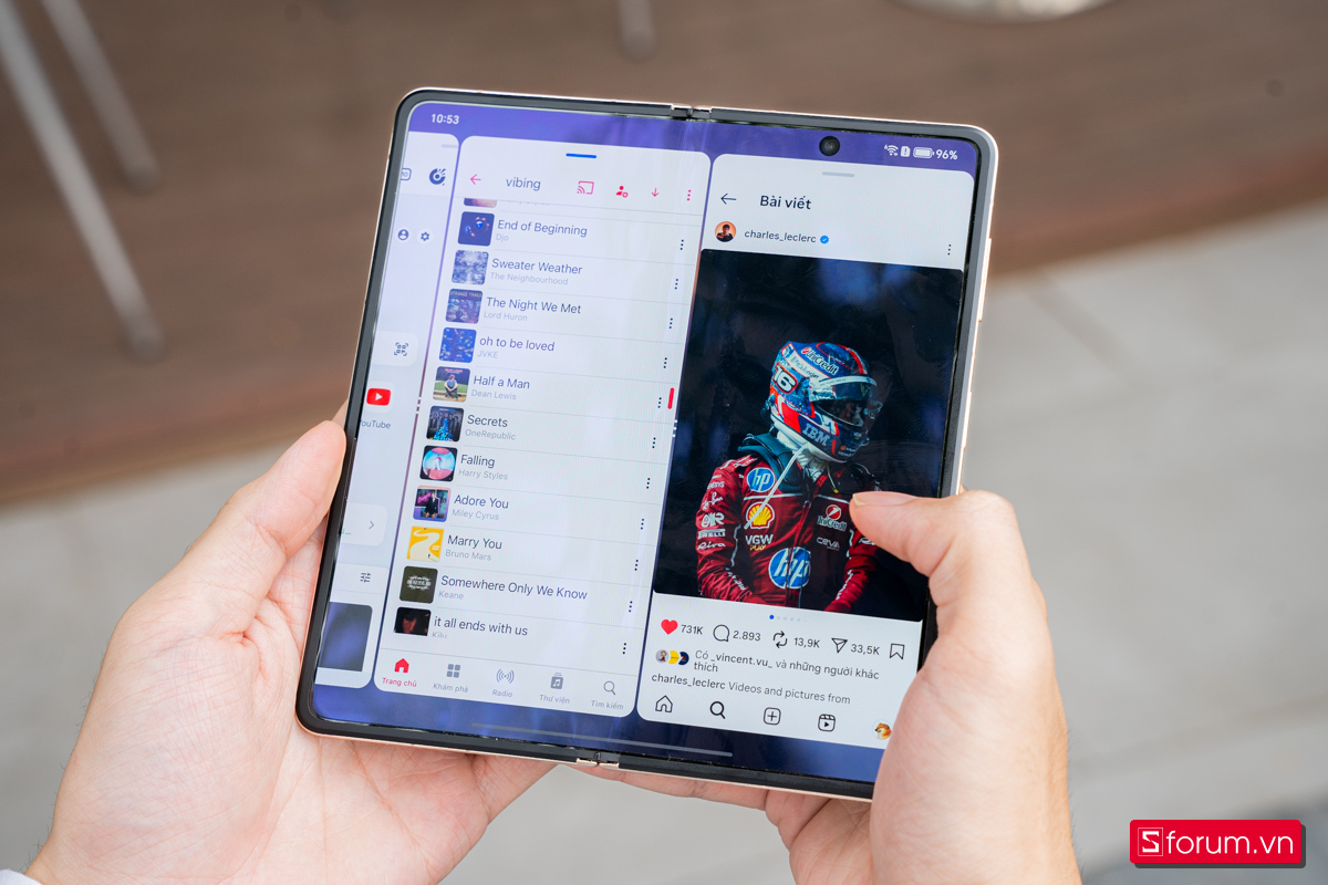 Tính năng chia 3 cửa sổ