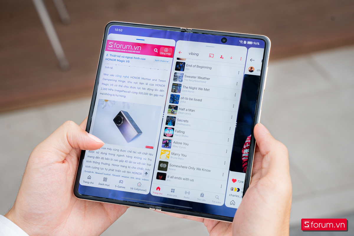 Tính năng chia 3 cửa sổ