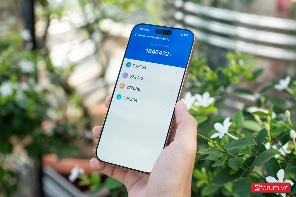 Điểm Antutu của iPhone 16 Pro Max