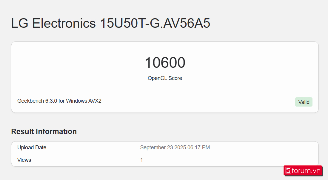 Geekbench 6 (OpenCL - Đo điểm GPU)