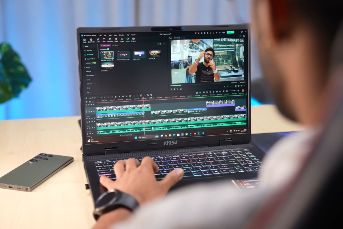 Nhờ vào tấm nền chất lượng, MSI Crosshair 16 hoàn toàn có thể đáp ứng tốt nhu cầu làm việc đồ hoạ cơ bản