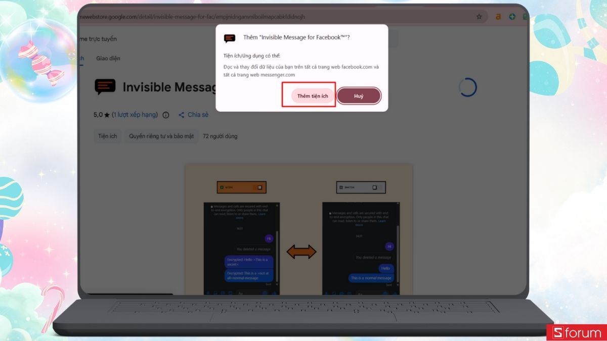 Thêm tiện ích cho Chrome